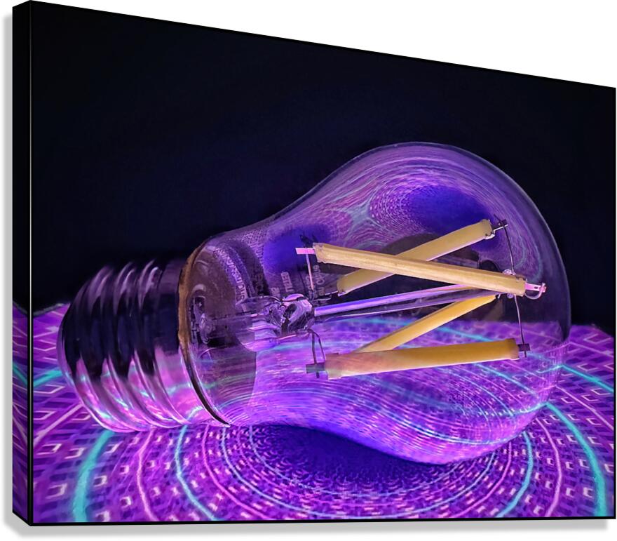 Purple Bulb Canvas Print