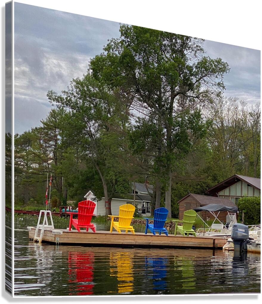 On the Dock Canvas Print