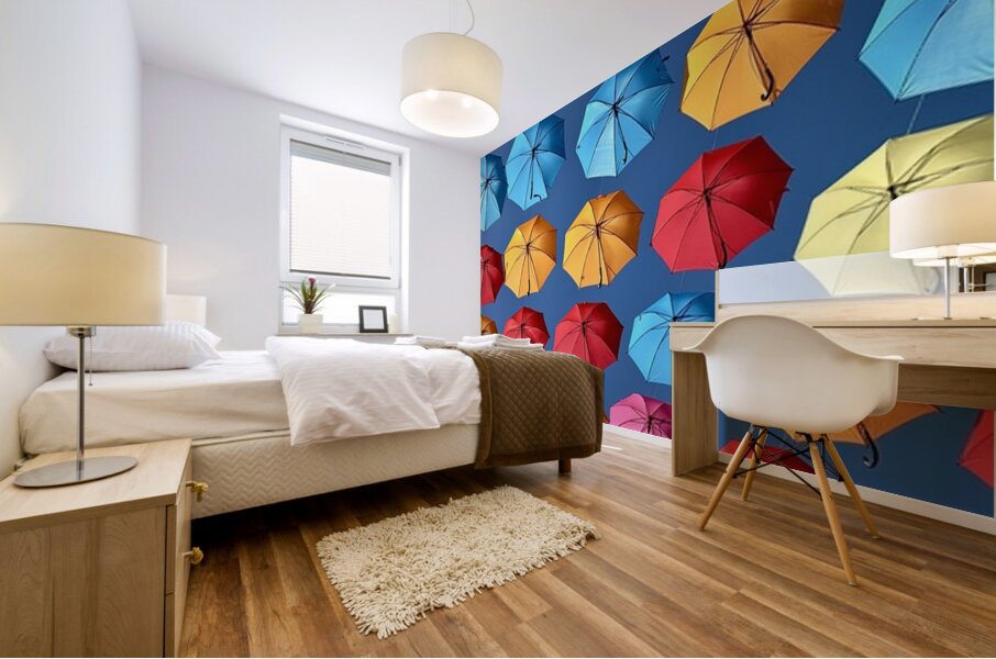 Umbrella Sky Mural print