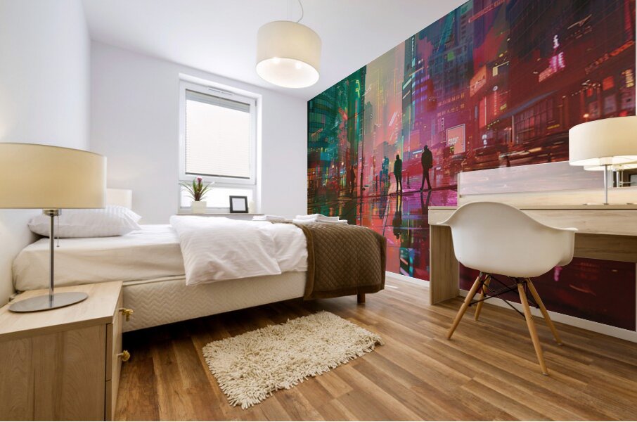 Spectral Hues AI Mural print