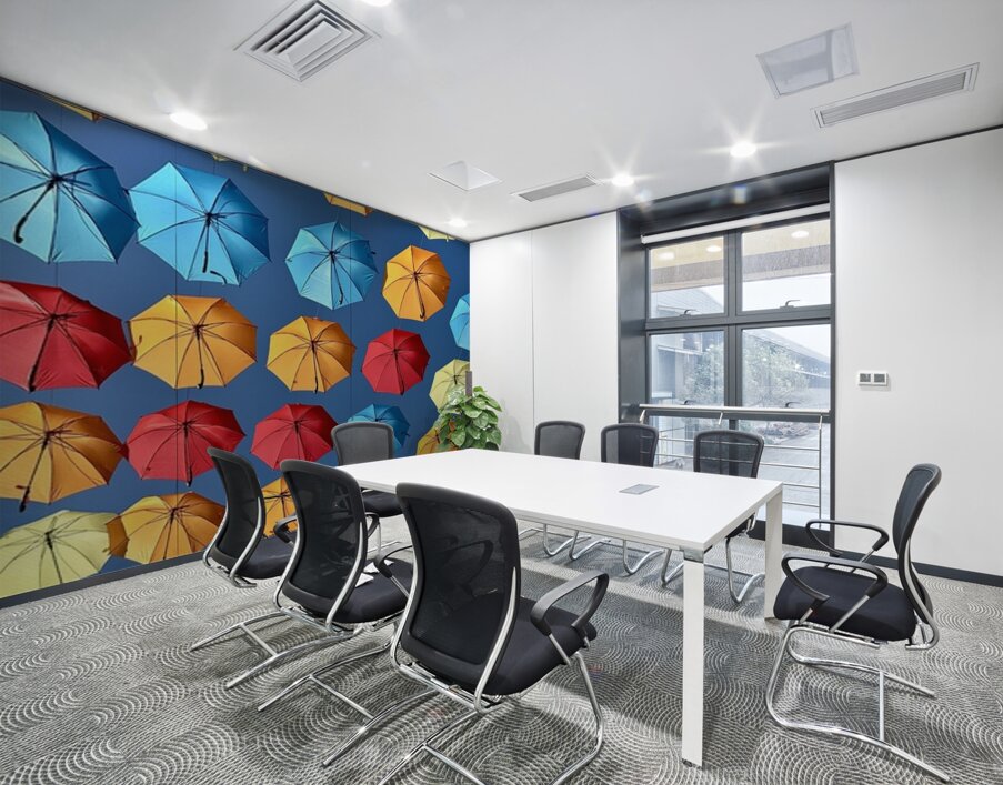 Umbrella Sky Wall Printing
