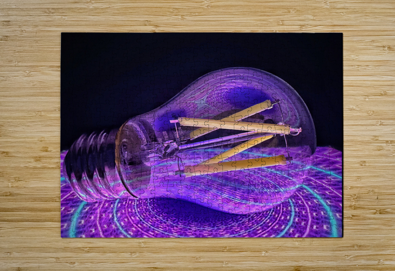 Purple Bulb Bob Hudson Puzzle printing