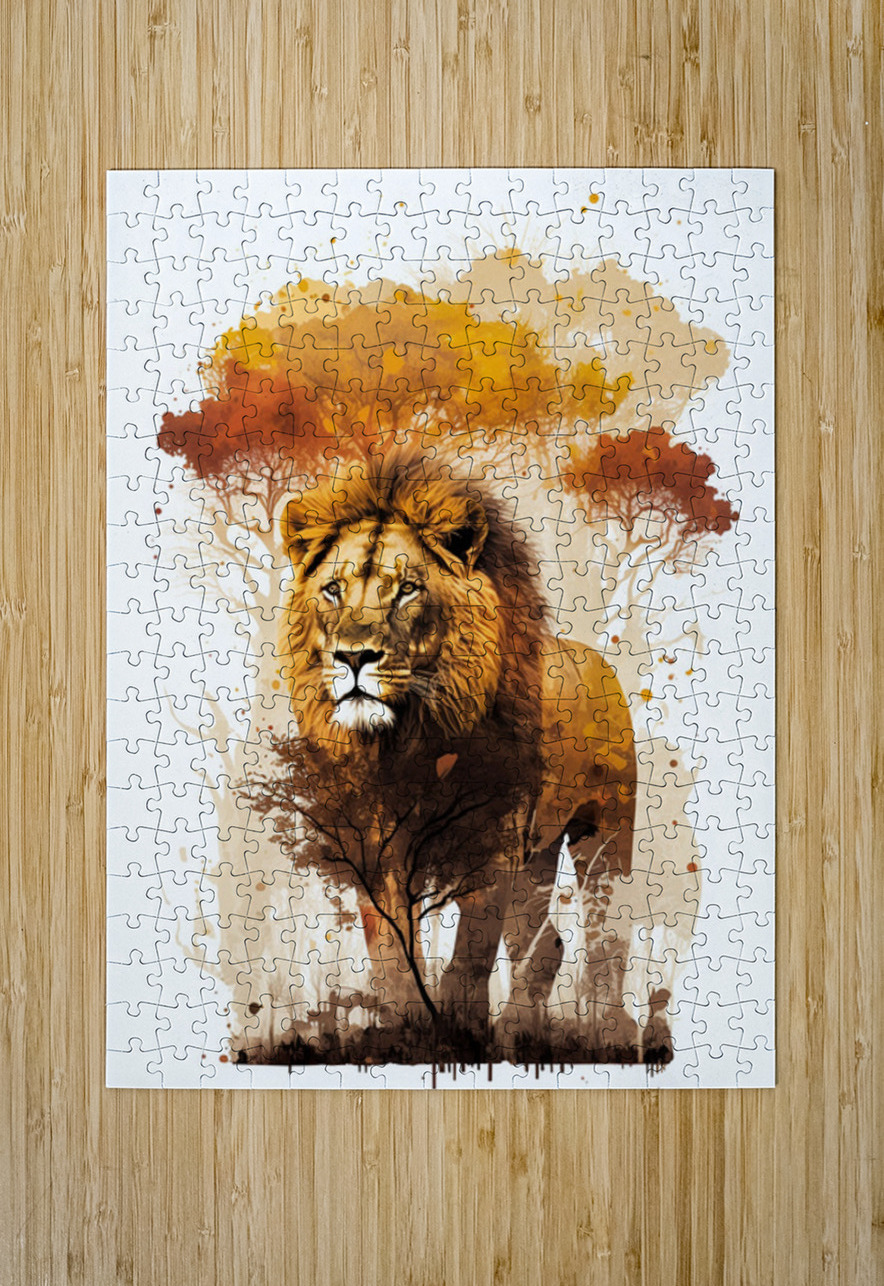 King of the Jungle AI Bob Hudson Puzzle printing